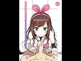 Kizuna AI Gets A Load On Her Face(uncensored)